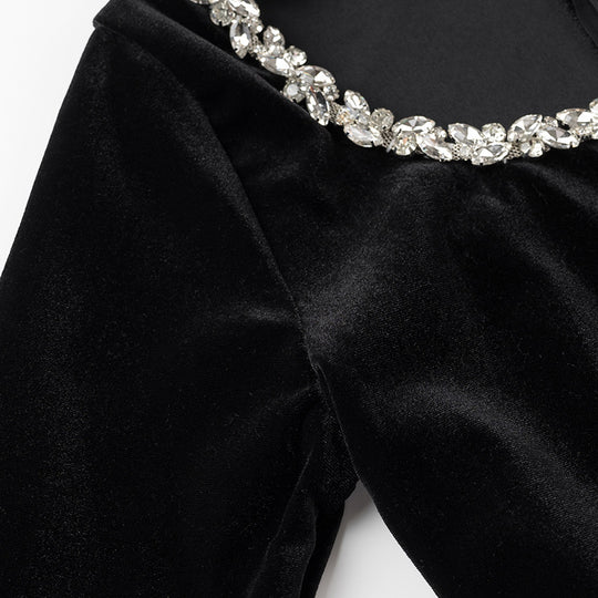 Damen Samt-Minikleid Shop Nory