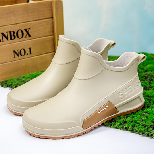 Herren Wasserdichte Gummi-AnklShop Noryoots im Chelsea-Stil mit rutschfester Profillaufsohle Shop Nory
