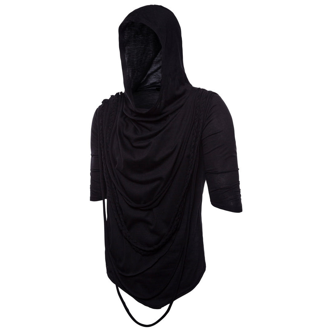 Herren Kapuzenoberteil mit innovativem Design und einzigartiger Drapierung Shopnory