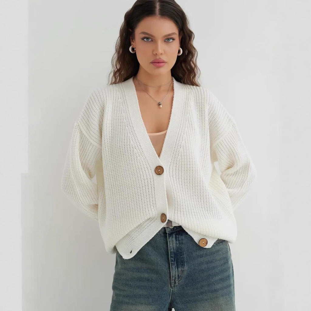 Damen lässiger Strickcardigan