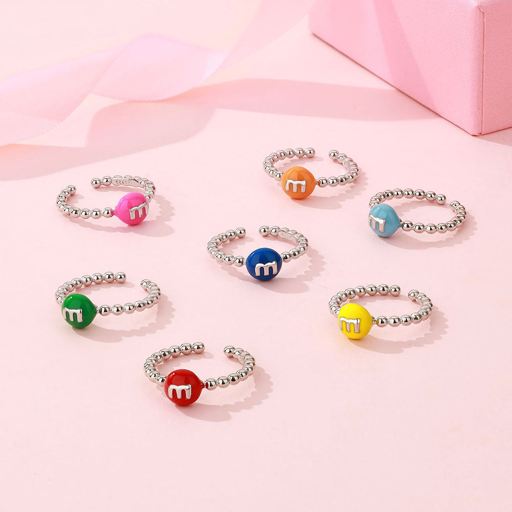Damen verspielter Ring mit bunten Perlen und kreativen Designelementen Shop Nory
