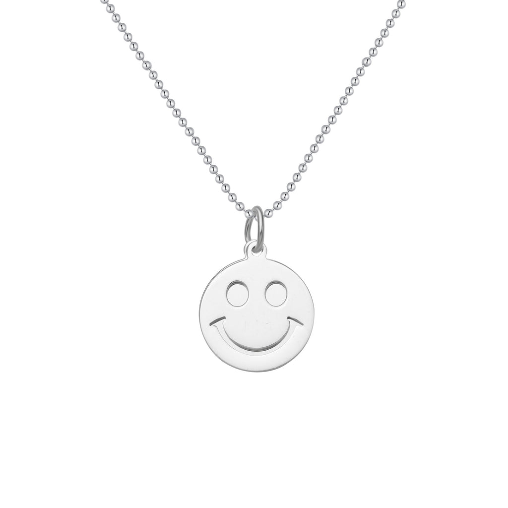 Damen Halskette mit lächelndem Emoji-Anhänger Shop Nory