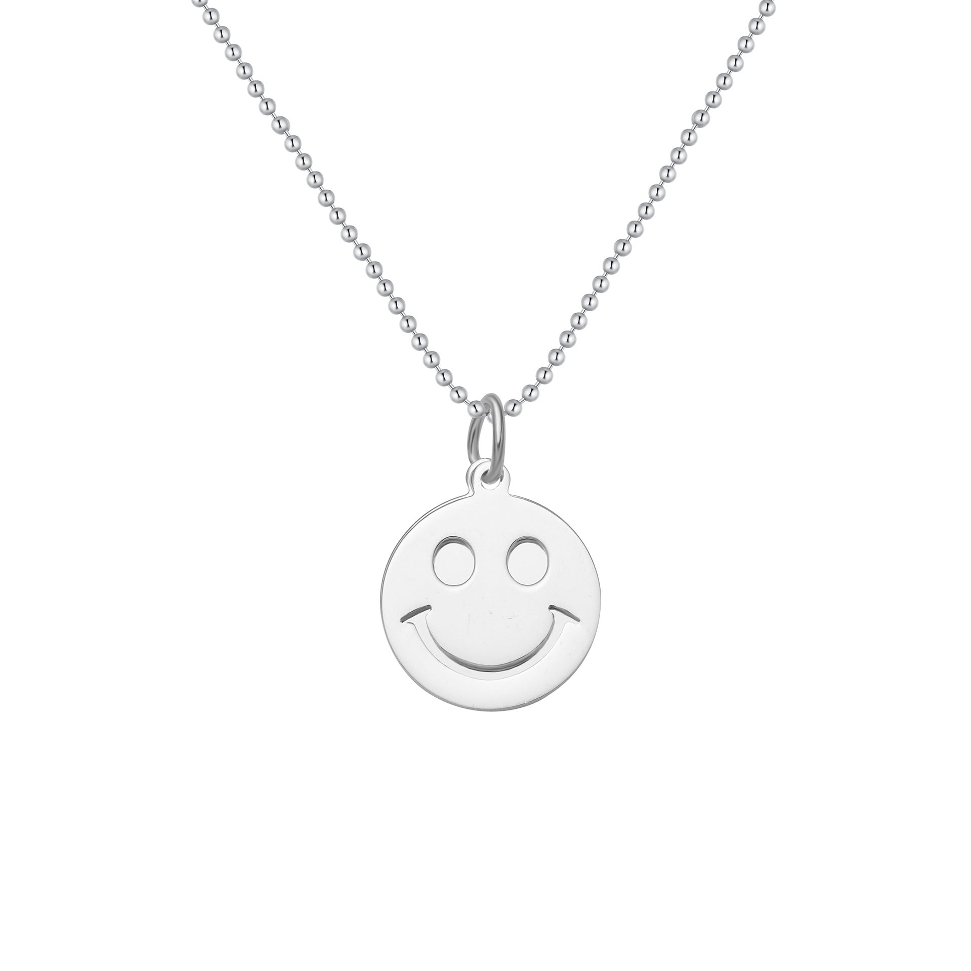 Damen Halskette mit lächelndem Emoji-Anhänger Shop Nory