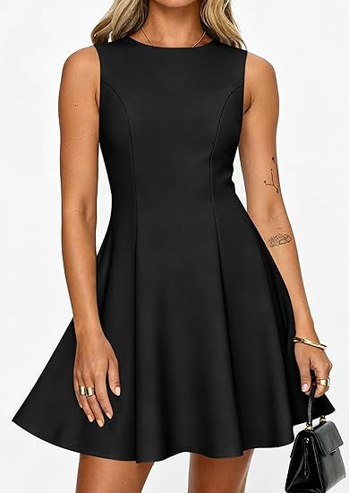 Damen klassisches A-Linienkleid