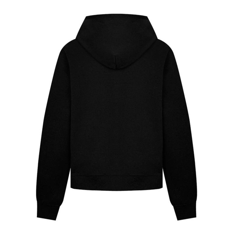 Damen Kapuzen‑Sweatjacke mit dekorischer Frogging‑Stickerei und Perlenknöpfen Shop Nory
