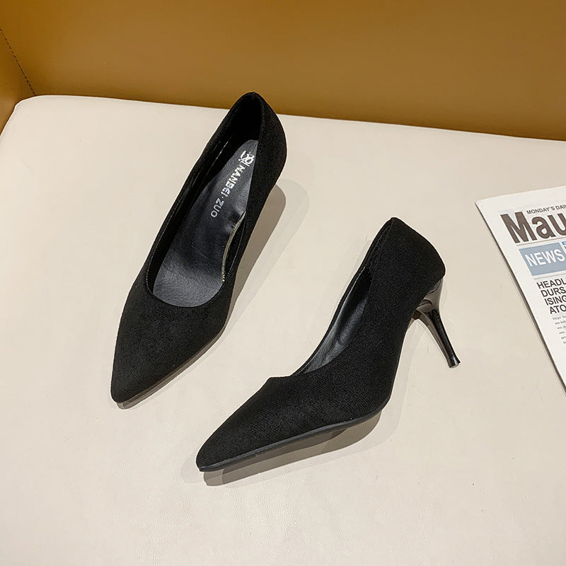 Damen Stiletto-Pumps mit Veloursfinish, gepolsterter Komfortinnensohle und schlankem Absatz Shop Nory