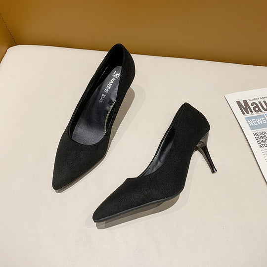 Damen Stiletto-Pumps mit Veloursfinish, gepolsterter Komfortinnensohle und schlankem Absatz Shop Nory
