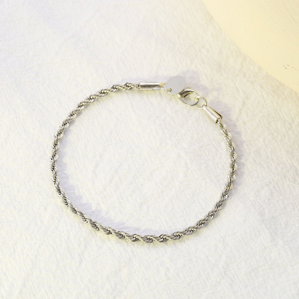 Herren Armreif aus hochwertigem, geschwungenem Edelstahl Shop Nory