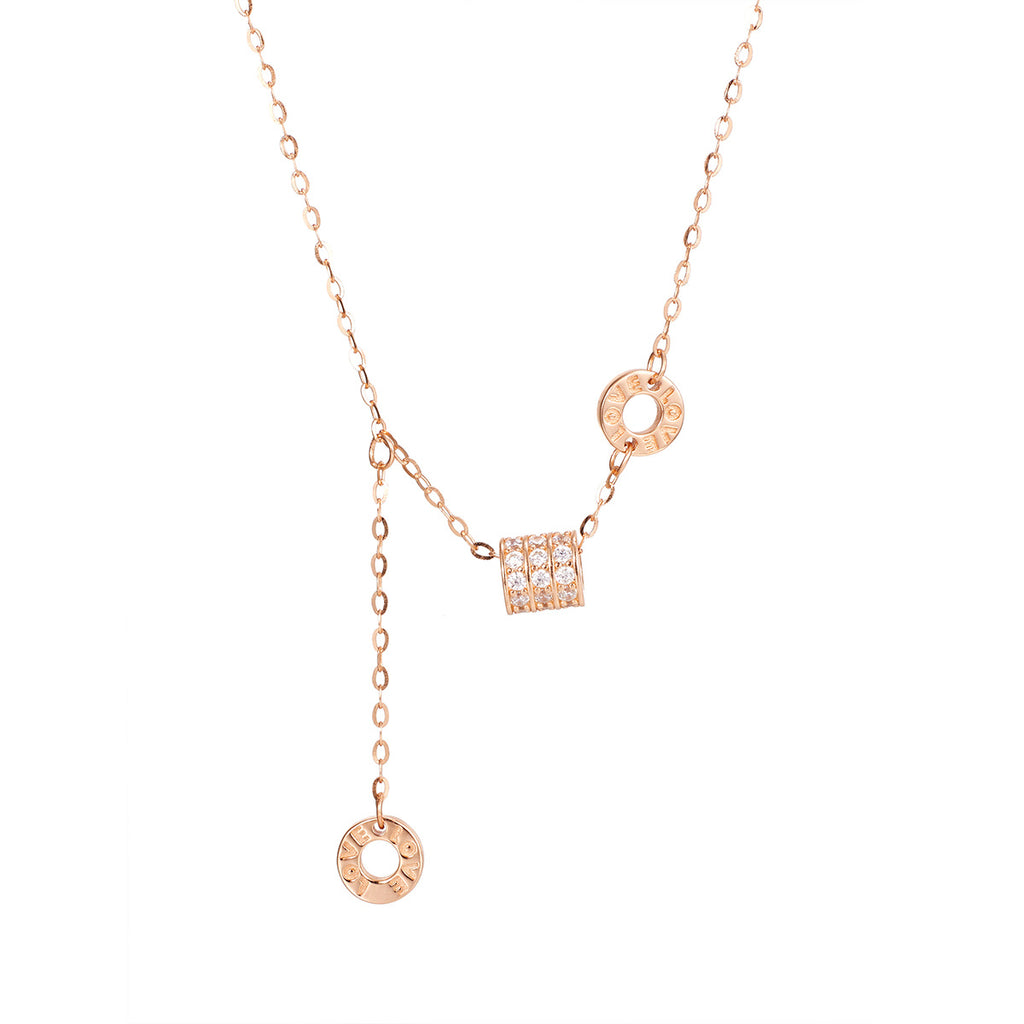 Damen Halskette mit verspieltem Design und funkelnden Zirkonia Shop Nory