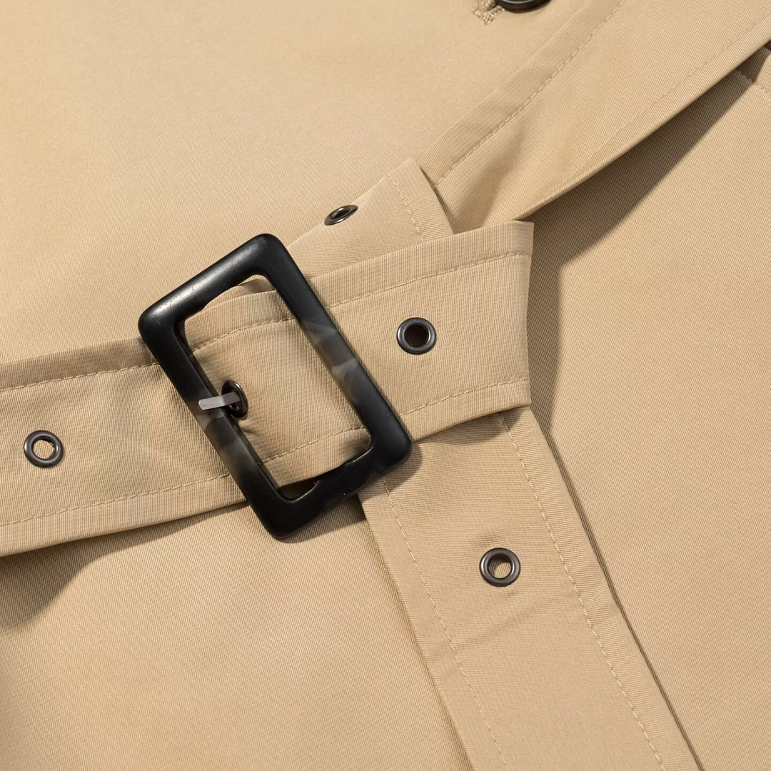 Damen Kurzjacke im Safari‑Stil mit Taillengürtel und übergroßen Manschetten Shop Nory
