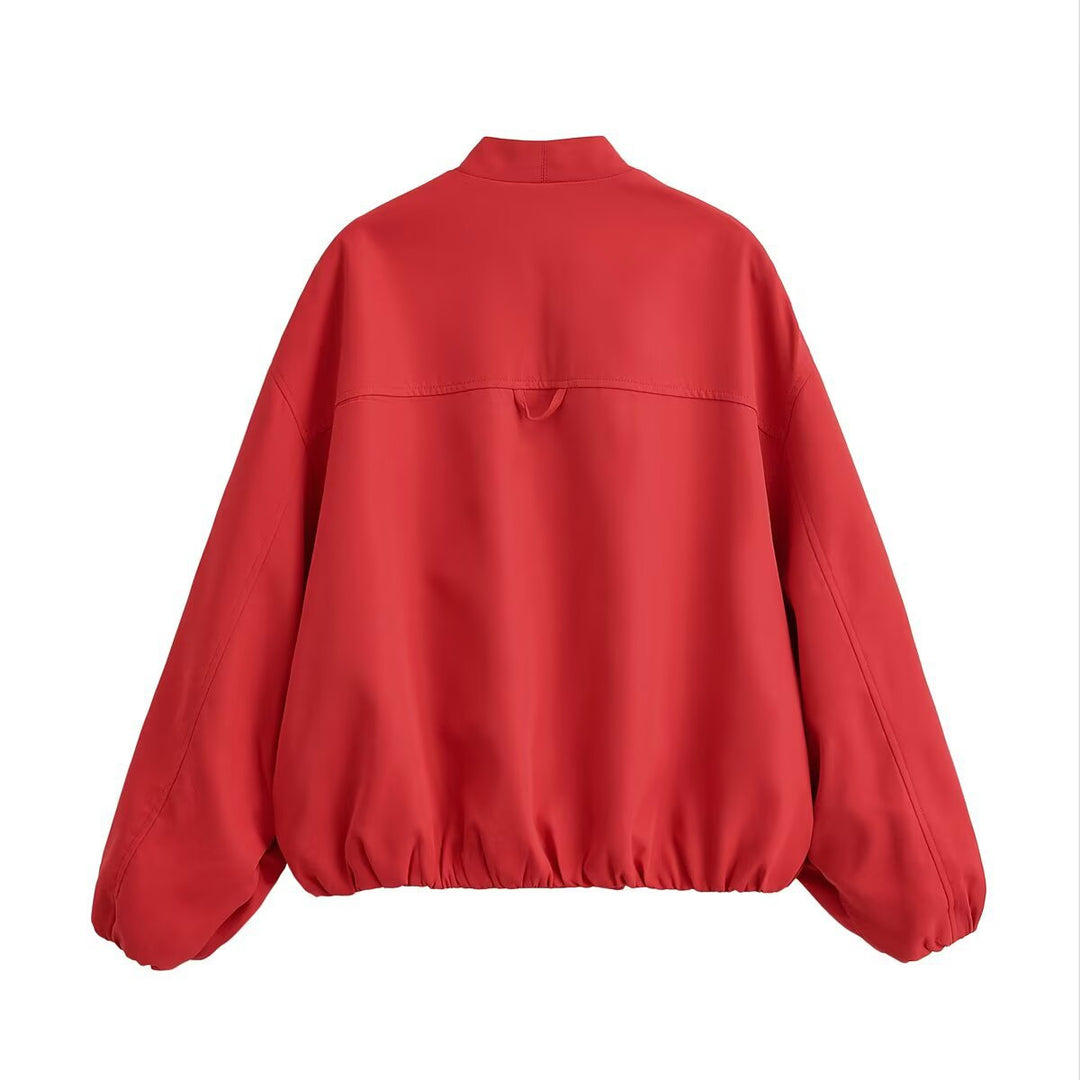 Damen Oversized Kimono-Übergangsjacke mit Raglanärmeln und elastischem Saum Shop Nory