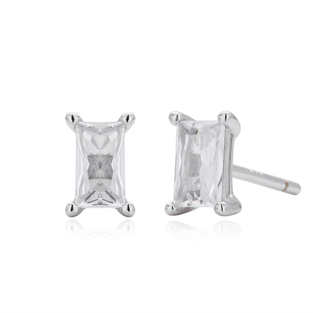 Damen Ohrstecker aus 925er Sterling Silber mit hochwertigem 5A Zirkon Shop Nory