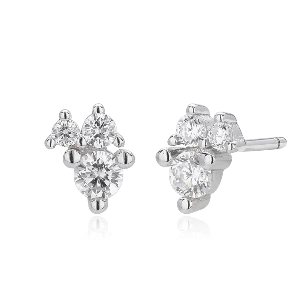 Damen Ohrstecker mit funkelnden 5A Zirkonsteinen und hochwertigem 925 Sterling Silber Shop Nory