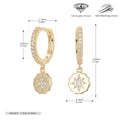 Damen Ohrhänger mit funkelndem Zirkonanhänger aus hochwertigem 925 Sterling Silber Shop Nory