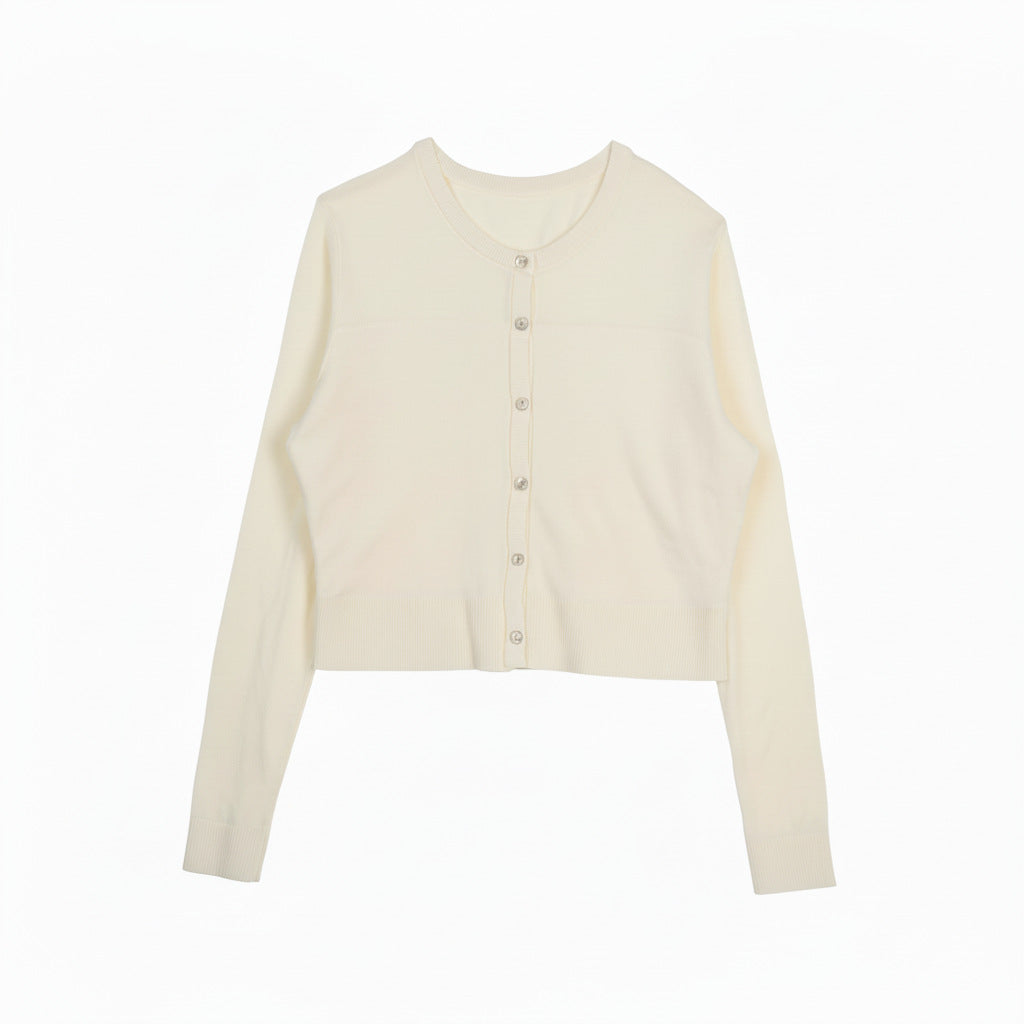 Damen Modische Strickjacke mit Knopfleiste Shop Nory