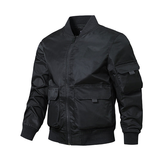 Herren Bomberjacke im Utility‑Style mit windabweisender Shell, Mehrfachtaschen und Rippbündchen Shop Nory