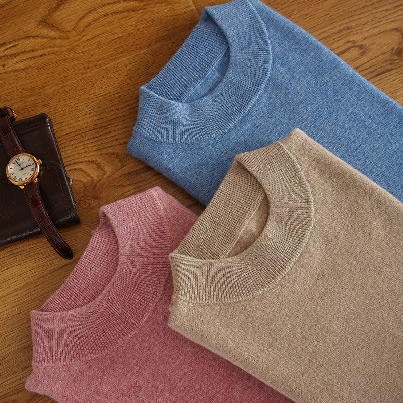 Herren Feiner Rollkragenpullover in schlanker Minimal‑Silhouette aus Woll‑Kaschmir‑Mix Shop Nory