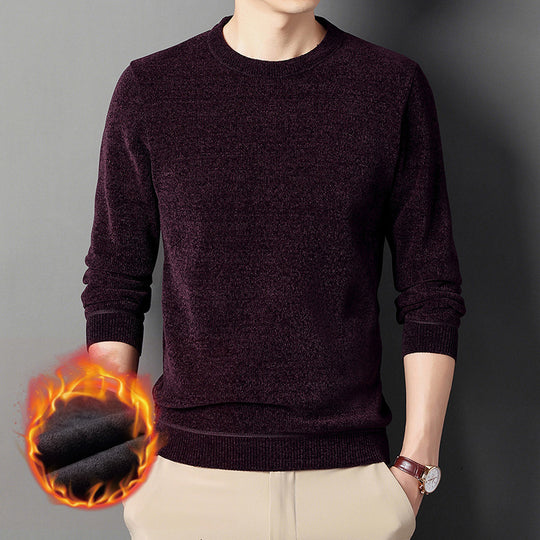 Herren Feinstrick-Thermopullover mit Thermo-Fleece-Innenfutter und schmaler Passform Shop Nory