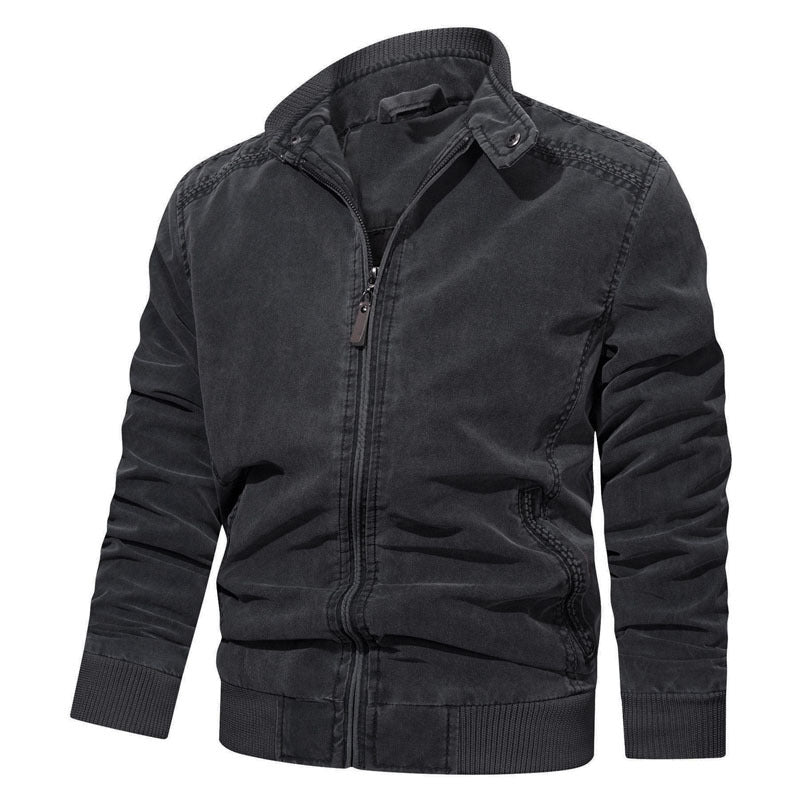 Herren Modische Bomberjacke mit Reißverschluss und feinen Details Shop Nory