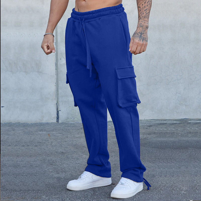 Herren Cargo-Jogginghose mit verstellbarem Bund und praktischen Seitentaschen