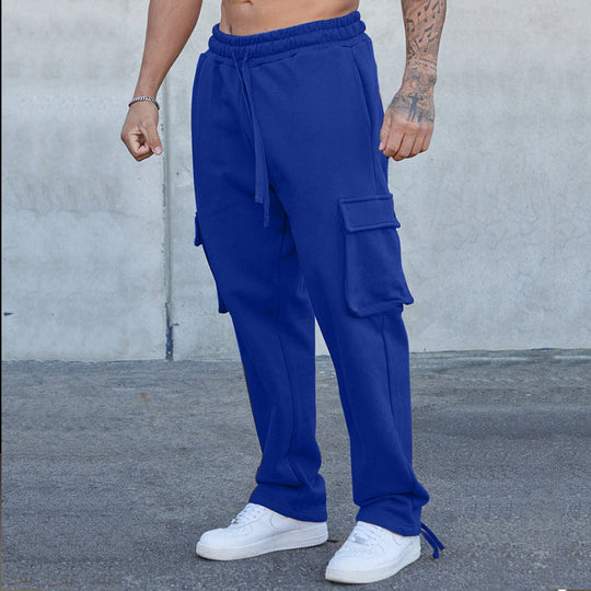 Herren Cargo-Jogginghose mit verstellbarem Bund und praktischen Seitentaschen