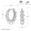 Damen Creolen mit funkelnden Zirkon-Akzenten und elegantem Ringdesign Shop Nory