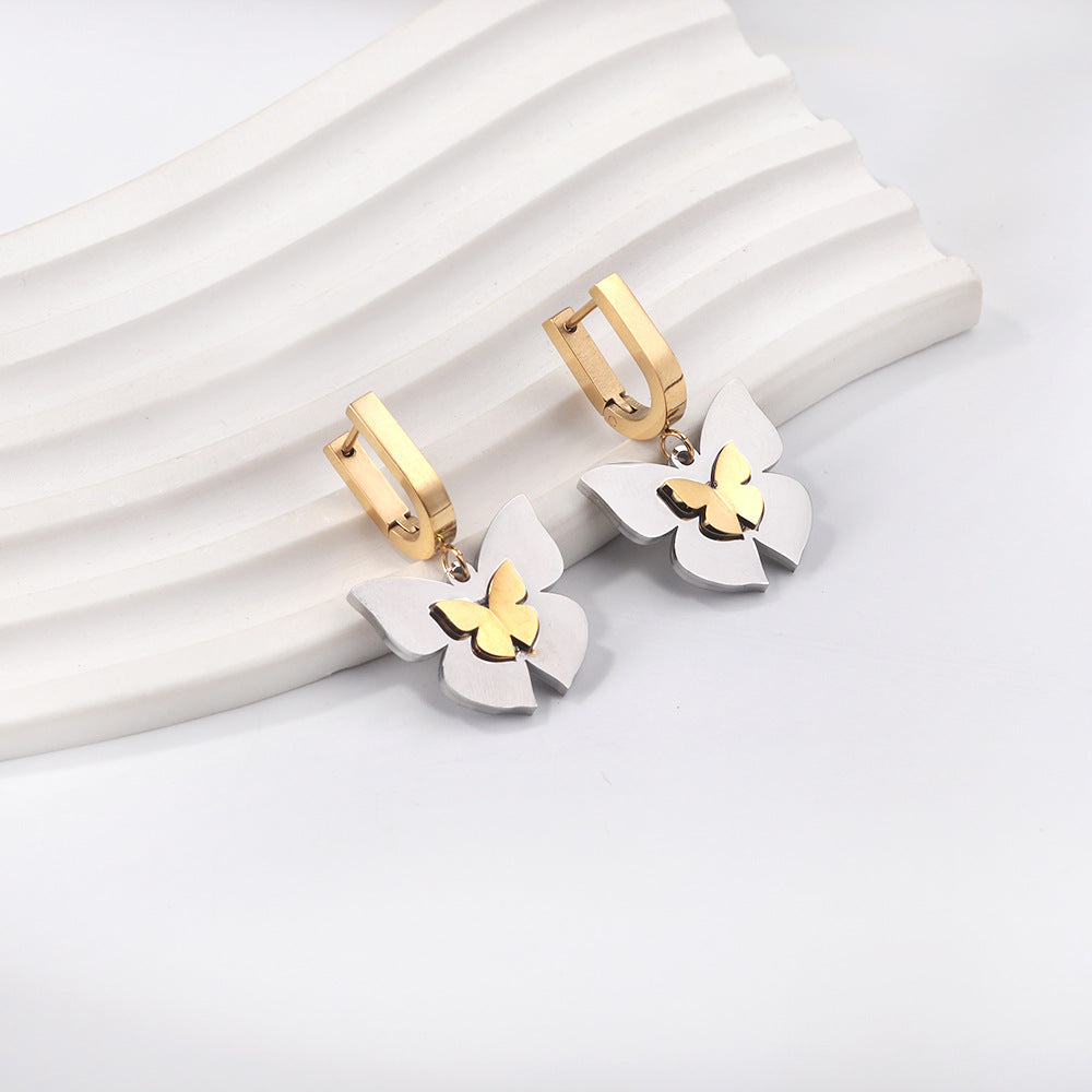 Damen Hängende Ohrstecker mit funkelndem Kristall und edlem Goldfinish Shop Nory