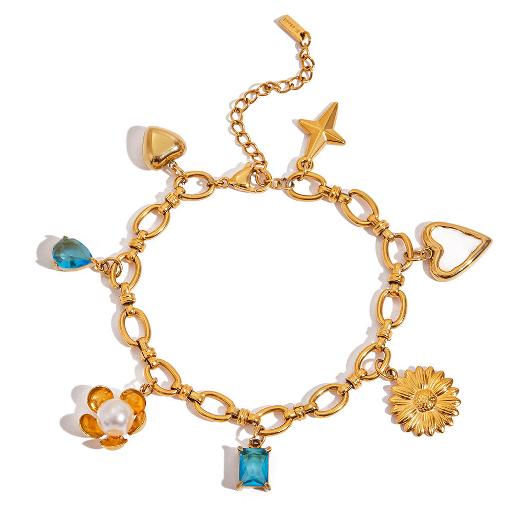 Damen Offenes Armband aus hypoallergenem Edelstahl mit elegantem Design Shop Nory