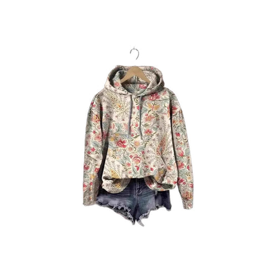 Damen Kapuzenpullover mit kunstvollem Design und bequemer Passform Shopnory