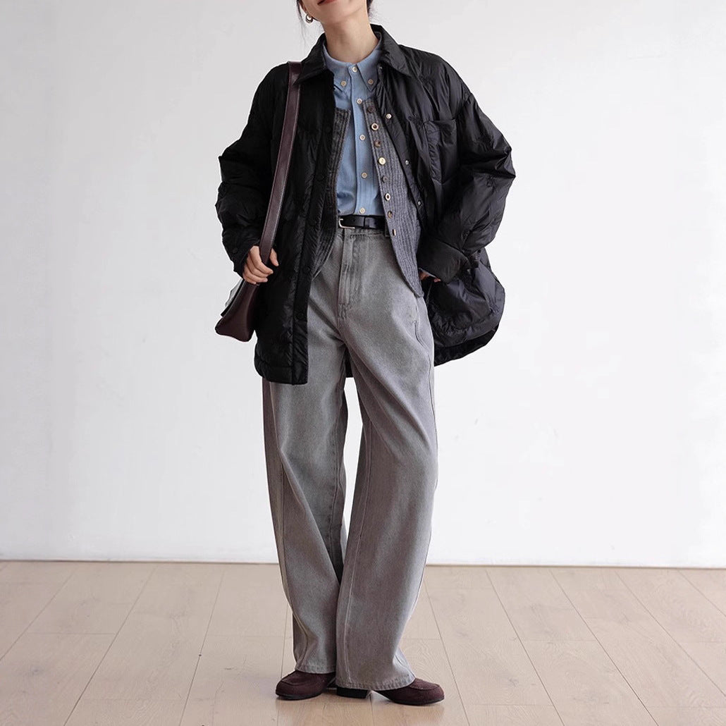 Damen elegante und gefütterte Übergangsjacke Shop Nory