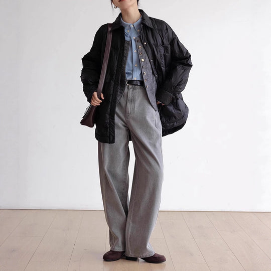Damen elegante und gefütterte Übergangsjacke Shop Nory