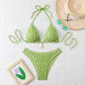 Damen Triangel-Bikini mit strukturiertem Design Shopnory