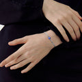 Damen Armreif mit schützendem Auge und dekorativem Gliederdesign Shop Nory