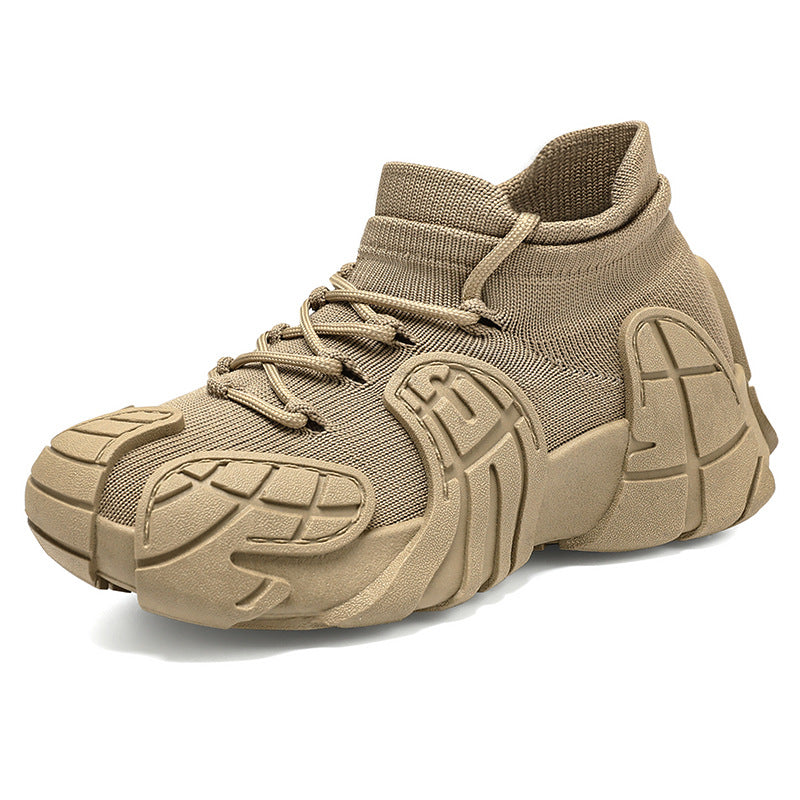 Herren nan massiver Sneaker mit sockenähnlichem Strickschaft, geformten Gummiapplikationen und griffiger Profilsohle Shop Nory