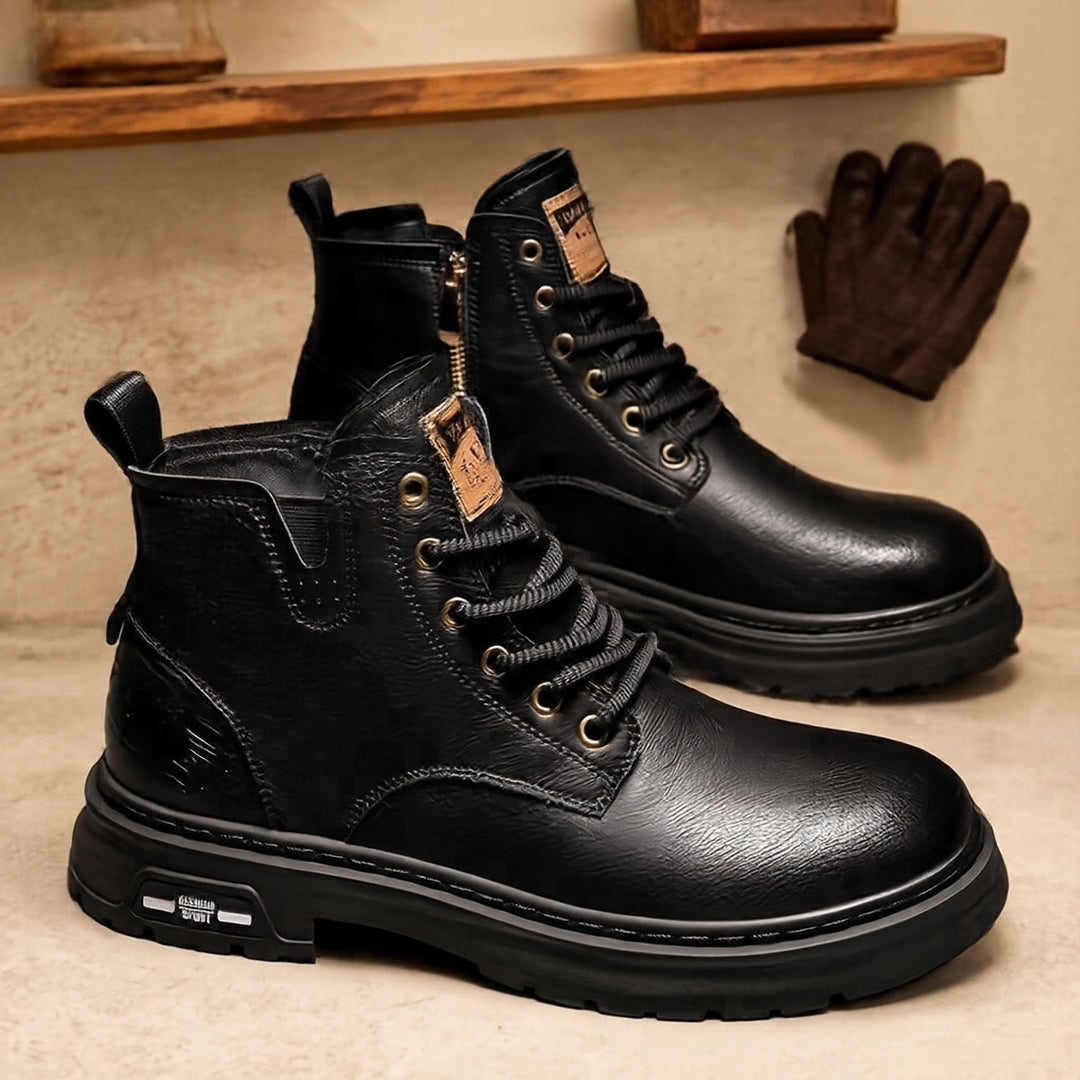 Herren Robuste Leder Stiefel Shop Nory