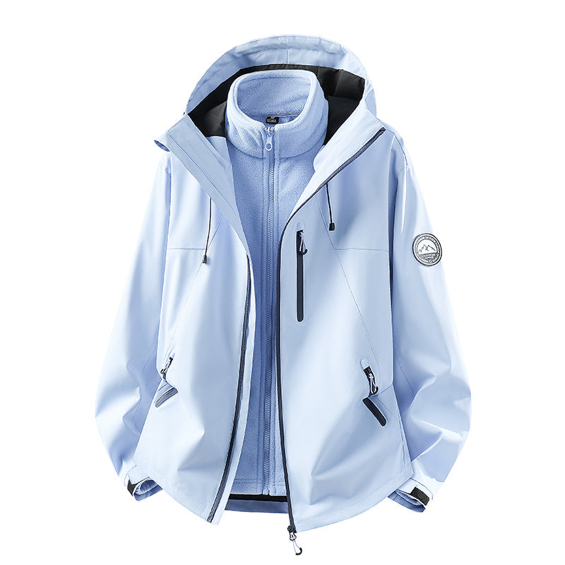 Herren Wasserdichte Softshell-Jacke mit Kapuze und atmungsaktiver Membran Shop Nory