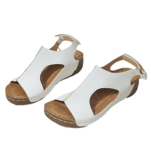 Damen Sportlich-elegante Komfort-Sandalen mit gepolstertem Fußbett und verstellbaren Klettverschlüssen Shop Nory