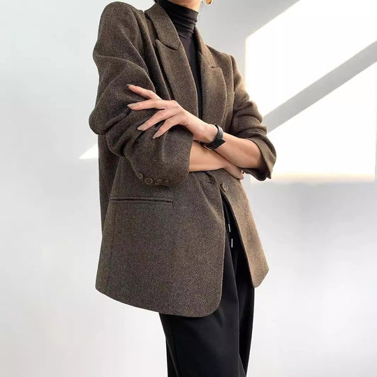Damen Eleganter Wollblazer Shop Nory