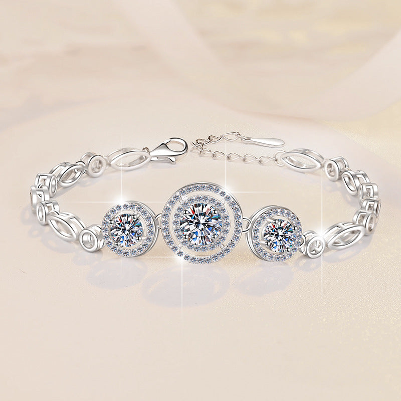 Damen elegante Zirkonia-Armbanduhr Shop Nory