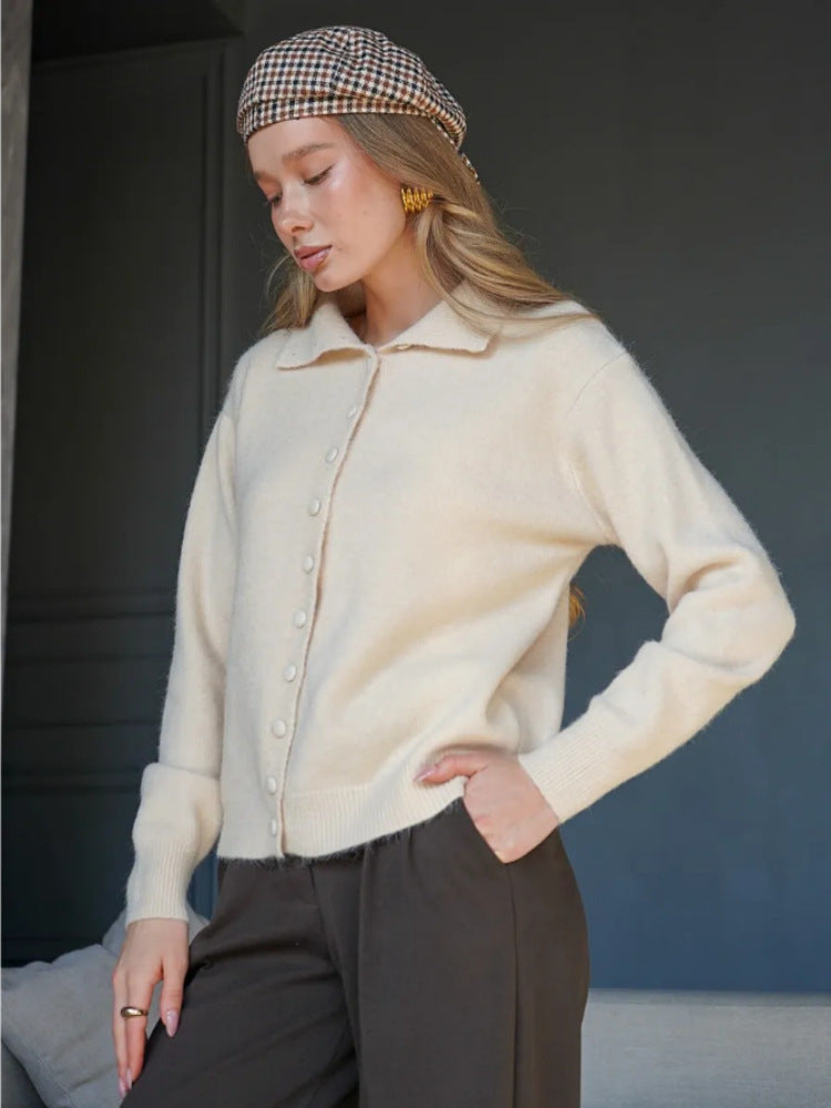 Damen Eleganter Pullover mit Knopfleiste Shop Nory