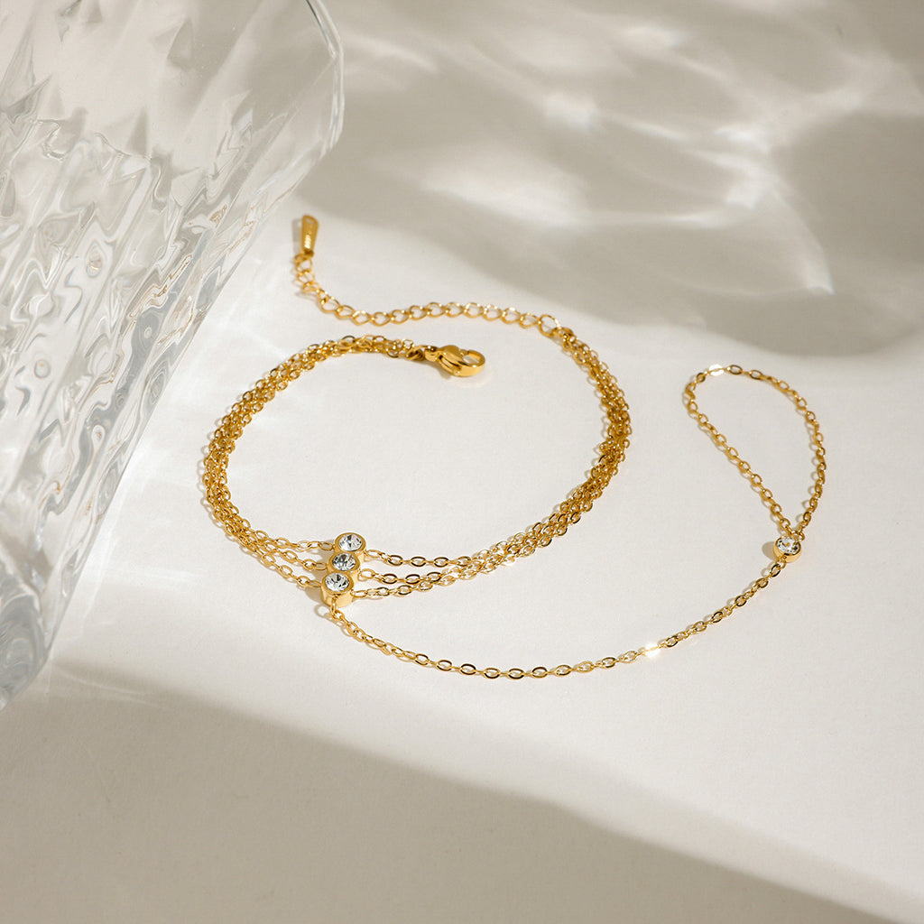 Damen Armband mit verstellbarem Kettendesign aus hypoallergenem Edelstahl Shop Nory