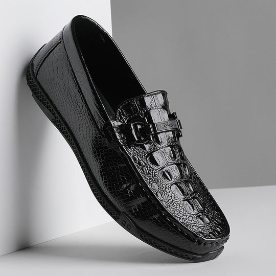 Herren Elegante Mokassins mit Schnalle Shop Nory