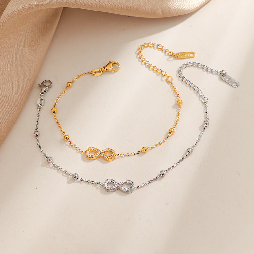 Damen Elegante Unendlichkeit Charm-Armband Shop Nory