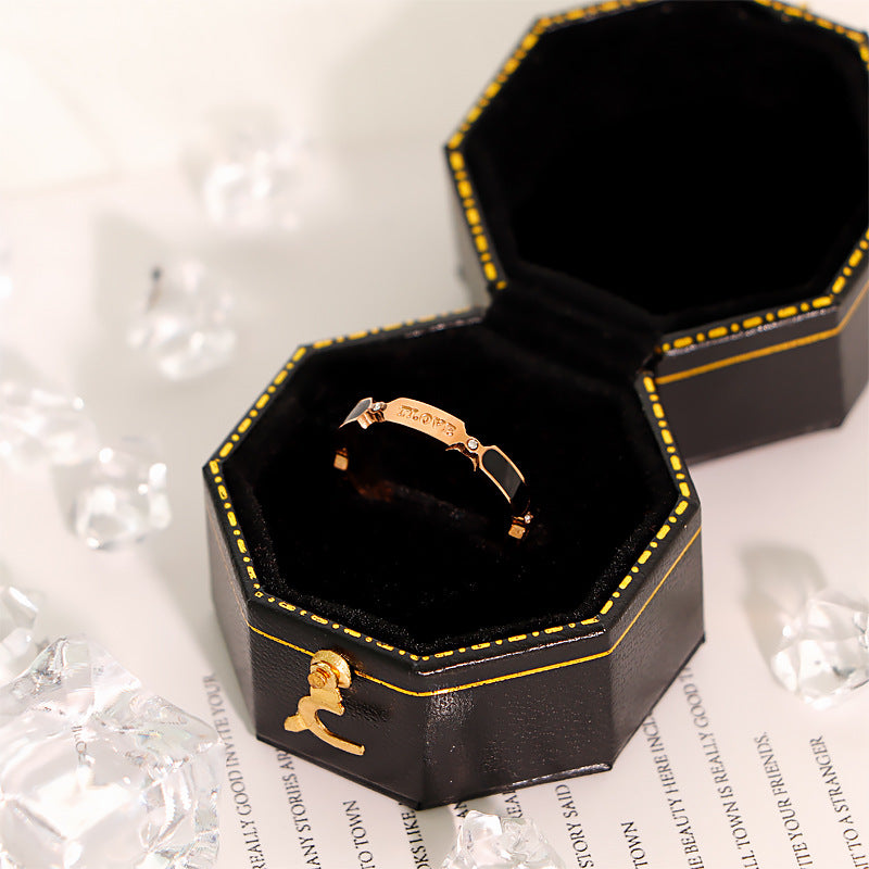 Damen modischer Ring mit elegantem Steinakzent Shop Nory