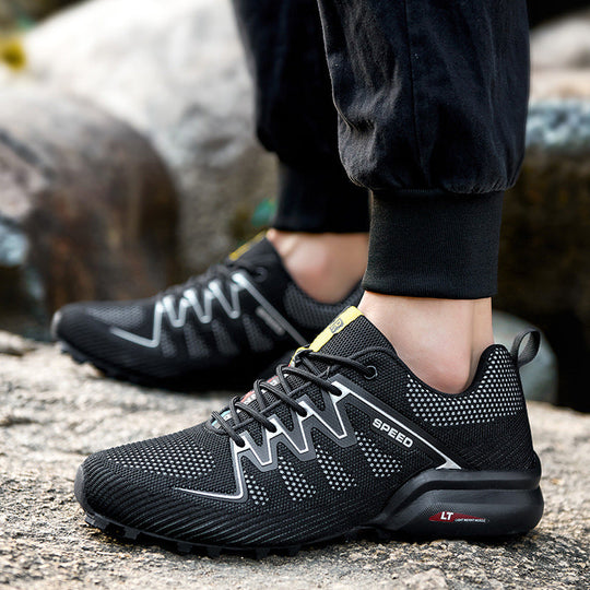 Damen Sportliche Trail-Laufschuhe mit atmungsaktiver Oberflächenstruktur und rutschfester Sohle