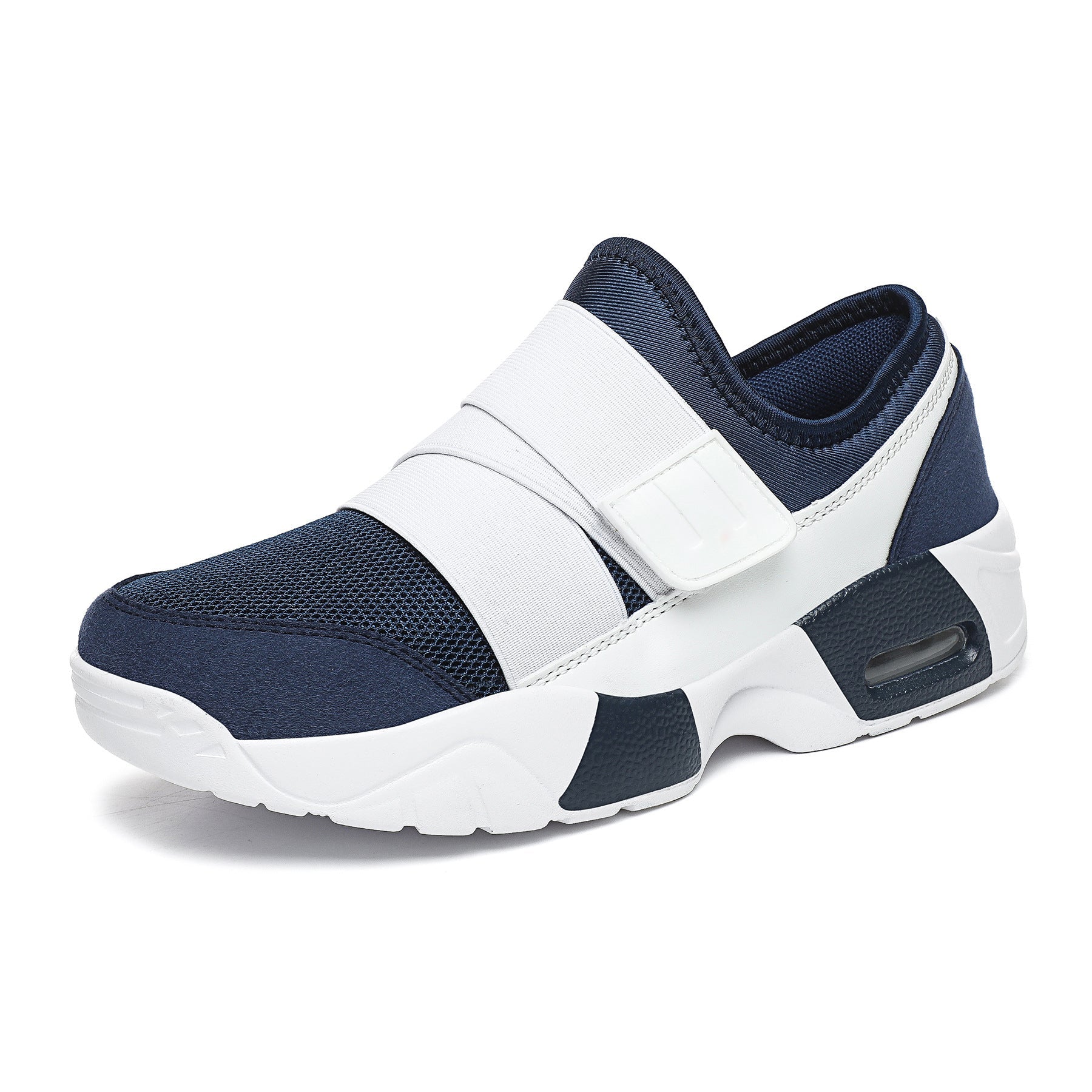 Damen nan Schlupfsneaker mit breitem Elastikriemen, atmungsaktivem Mesh und geformter Dämpfungsohle