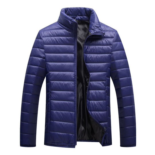 Herren Steppjacke mit hochgeschlossenem Kragen und wärmender Füllung