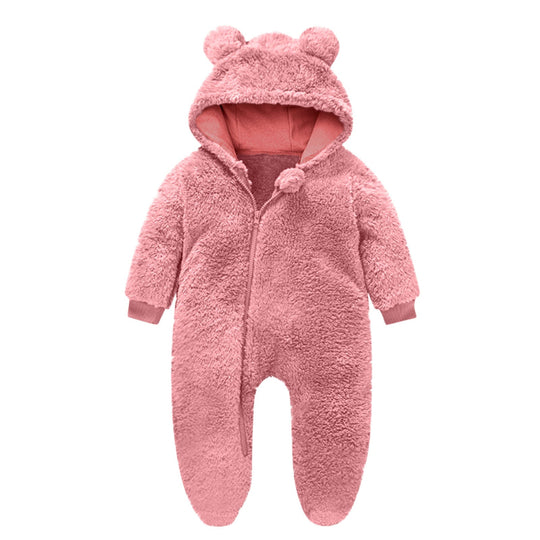 Kleinkind Fleece Overall mit Bärenohren