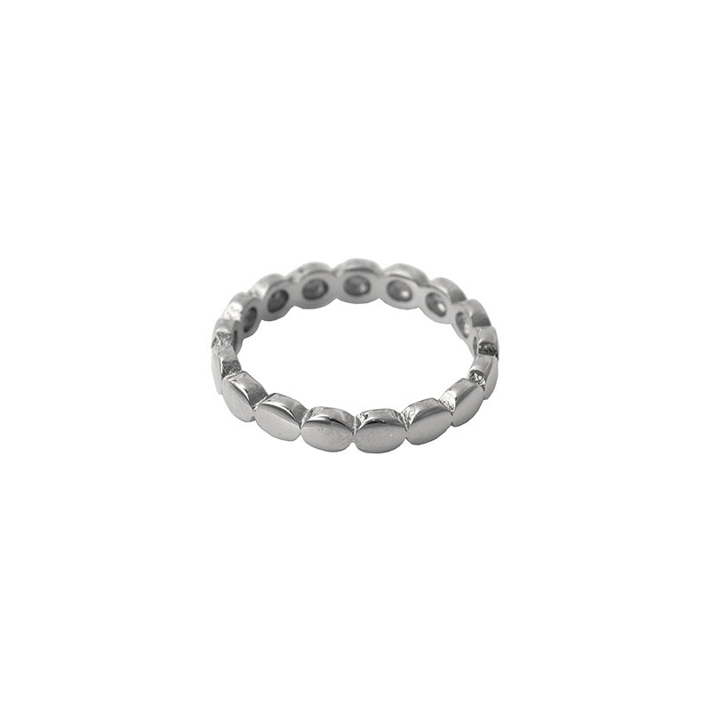 Damen Eleganter und moderner Ring mit ovalen Akzenten Shop Nory
