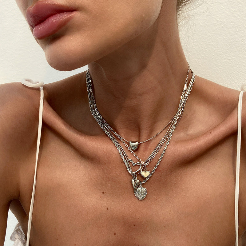Halskettenset Mit Herzanhänger | Shop Nory